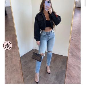 Bella high rise super skinny ankle jeans